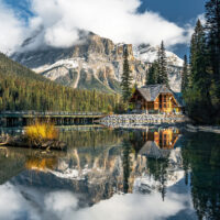 emeraldlakereflectionprint